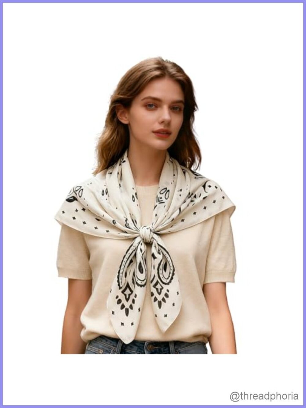 35 Inch Large Square Polyester Head Scarf Hairscarf
